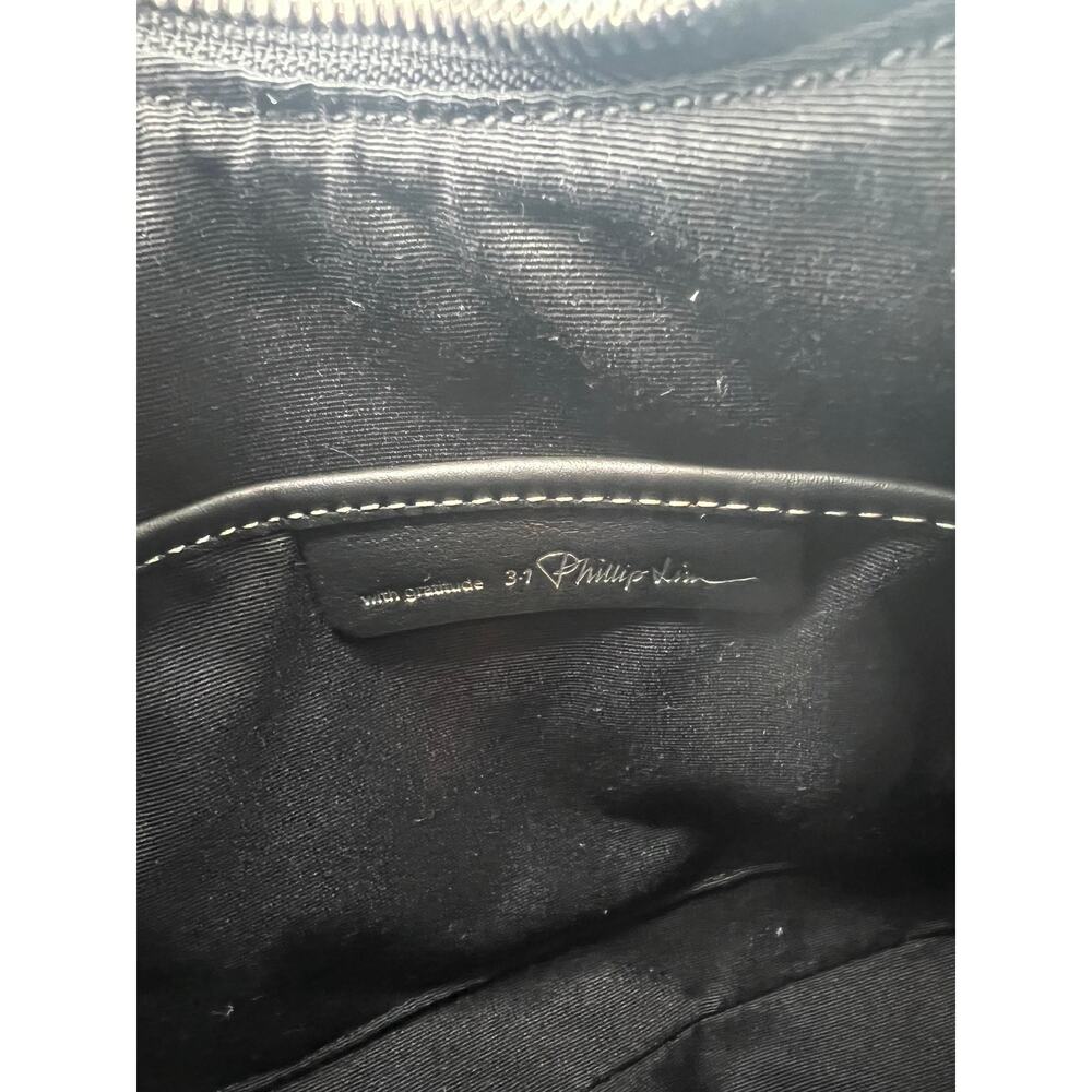 3.1 Phillip Lim Pashli Moto Nylon Satchel in black with silver-tone hardware - Picture 9 of 13